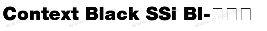 Context Black SSi Bl字体转换